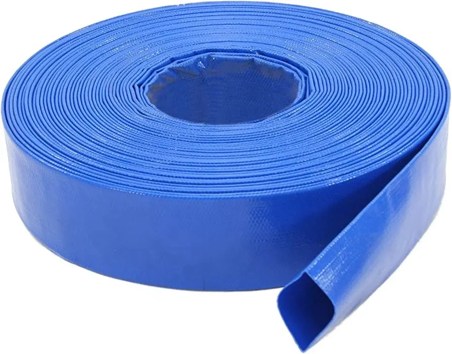 Bán buôn PVC cường độ cao PVC nằm phẳng hose 2 inch 3 inch 4 inch 6 "lớp phủ nhựa nằm phẳng Hose 100 mét mỗi cuộn