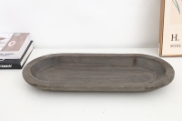 Boîte de rangement portable à un seul niveau en bois d'acacia naturel et plateau de service alimentaire pour la maison, la cuisine, le bureau et la table
