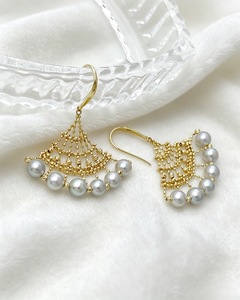 Ensemble de bijoux Lerca en or massif 18 carats, dentelle tissée, perle naturelle <span class=keywords><strong>Madama</strong></span>, bijoux fins AU750, vente en gros - Product Image 4