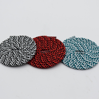 Lacets Weiou 5 mm en gros, lacets ronds en polyester jacquard épais tricolores, forme goutte, couleur unie