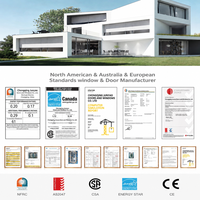 Ventana de Aluminio Marrón Grisáceo de Fábrica JUNYAO, 2.0 mm, Cierre Multipunto, Resistente a la Intemperie, Aislamiento Térmico, CE NFRC AS2047 ODM, RAL Personalizado