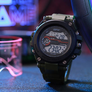 Montre-bracelet numérique de haute qualité Relogio Grand cadran Sport de plein air Affichage de la <span class=keywords><strong>semaine</strong></span> Montre numérique étanche pour hommes - Product Image 4