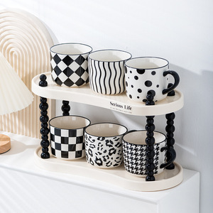 Juego de Tazas de Cerámica Estilo Hepburn - Diseño de Lujo Resistente a Altas Temperaturas para Graduación, Oficina y Desayuno - Product Image 3