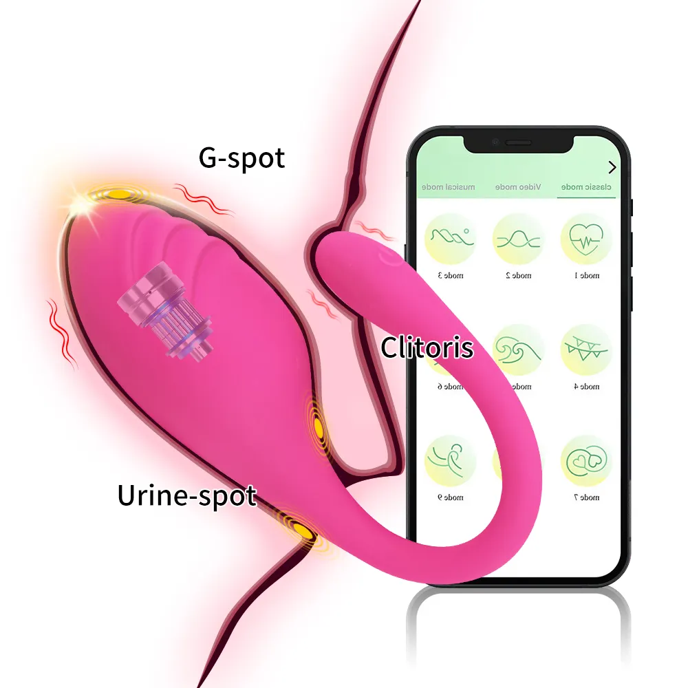 Hard-selling APP wireless remote wearing small shark egg jumping vibrator application vibrator jumping egg