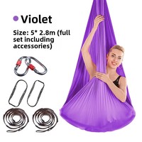 Hamac de yoga aérien Gravity avec corde et sangle de suspension 5m x 2.8m, épaisseur 2, tissu nylon, 1100g, personnalisable