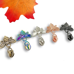 Personnalisé de haute qualité # 5 curseurs de fermeture éclair en nylon et métal, autobloquants, pour vêtements ou sacs à main, placage en alliage de zinc - Product Image 3