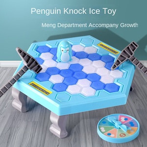 Populaire Double bataille jeu de bureau jouet petit homme frappant bloc de glace pingouin en plastique Durable - Product Image 3