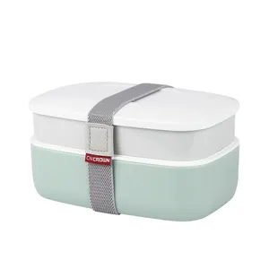 Pranzo a doppio strato bento box vendita calda Aldi products lunch box tiffin durevole di Xiamen cncrown