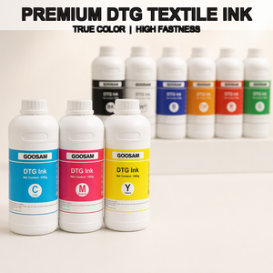 Juego de Tintas DTG de 9 Colores, Compatible con Impresoras XP600 I1600 I3200 L1800, Alta Calidad, para Camisetas y Textiles, Suministro al por Mayor - Product Image 1
