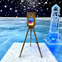 Photomaton pour iPad avec compatibilité appareil photo reflex et caméra, livraison rapide, logo personnalisable
