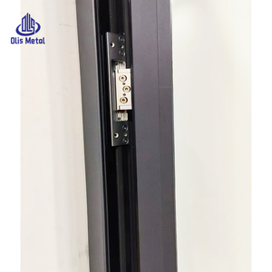 Porte battante isolée moderne pour entrée de cour, balcon, véranda, cloison en aluminium, portes intérieures en verre à charnières verticales - Product Image 5