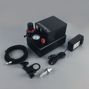 ปั๊มลมแอร์บรัช HMX-FXD01 ไฟฟ้าแบบพกพา ปรับความเร็วได้ สำหรับงานศิลปะ ทำโมเดล ซ่อมเฟอร์นิเจอร์ งานเค้ก งานฝีมือ - Product Image 2