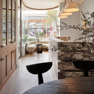 مكتب استقبال فاخر من كالاكاتا كمان رخامي أثاث حديث للردهة الأمامية - Product Image 2