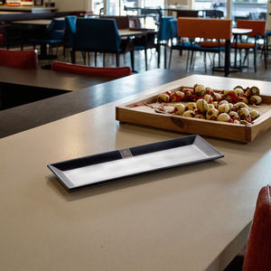 プリント付きのカスタマイズされた豪華な長方形の100% メラミントレイ、食堂フードトレイ - Product Image 2