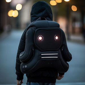 Custom Glow <b>Backpack</b> For Kids Lightweight Waterproof Daypack With Light Up Design For Hiking School Outdoor Use - Product Image 4