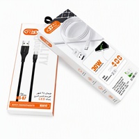 Boîte en papier personnalisée pour accessoires de téléphone portable, emballage pour câble de charge et de données avec crochet