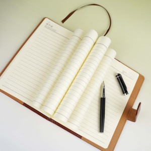 个性化A5精装皮革笔记本笔记本套装商务公司礼品 - Product Image 3