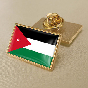 Drapeau de haute qualité de la Jordanie cristal gel goutte insigne broche drapeau insignes de tous les pays du monde - Product Image 3