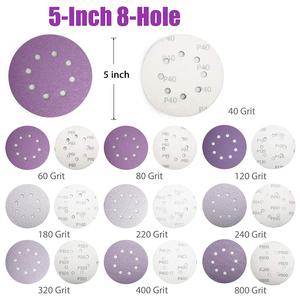 연마 도구 후크 앤 루프 샌딩 페이퍼 디스크 자동차 모래 종이 디스크 연마 샌딩 디스크 - Product Image 4