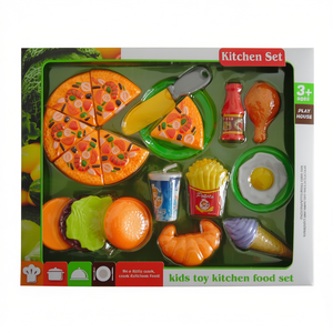 Juego de comida de juguete para niños, 20 piezas, para cocinar, juego de rol, juguete educativo - Product Image 2
