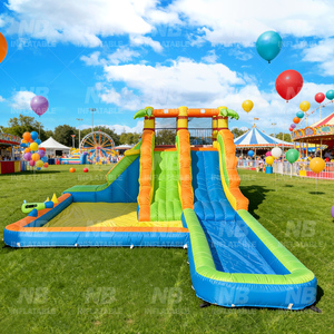 Oxford Fabric Inflatable Bouncer Jumping <b>Slide</b> Home Use House With Castle for Kids Coconut House Oxford Fabric Inflatable - Product Image 5