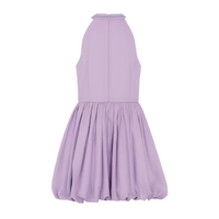 Robe de soirée en satin pour filles, lavande, col licou, garniture en cristal, ourlet bouffant, style princesse, pour enfants, boutique de robes de demoiselles d'honneur