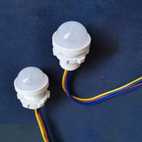 Détecteur de mouvement PIR miniature AC85-265V, interrupteur lumineux intelligent, détecteur réglable avec temporisation, détecteur infrarouge, accessoires d'éclairage en bande