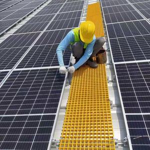 Promozione a buon mercato resistente alla corrosione FRP grata 38x38mm maglia pannelli in fibra di vetro per le acque reflue chimico del pavimento della piattaforma - Product Image 3