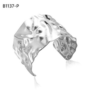 Amy Amy Fashion <b>Cuff</b> <b>Bracelet</b> B1137 <b>Silver</b> Plated Alloy Women's Trendy Jewelry - Product Image 1