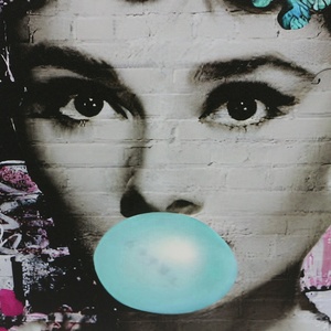 JZ phòng khách trang trí nội thất giclee <span class=keywords><strong>audrey</strong></span> <span class=keywords><strong>hepburn</strong></span> tường Áp phích đóng khung Pop Street tường nghệ thuật hiện đại canvas in graffiti bức tranh - Product Image 4