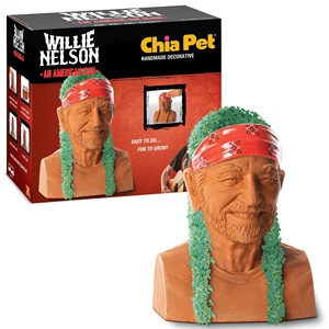 กระถางต้นไม้ตกแต่ง Chia Pet Willie Nelson พร้อมชุดปลูกจาก <span class=keywords><strong>Joseph</strong></span> Enterprises ของขวัญแปลกใหม่สำหรับคนรักการปลูกต้นไม้ในบ้าน - Product Image 2