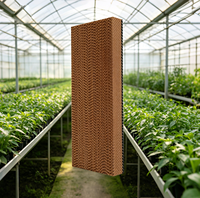 Panneau de refroidissement en nid d'abeille avec cadre en alliage d'aluminium pour système de refroidissement industriel de serres et d'élevages avicoles