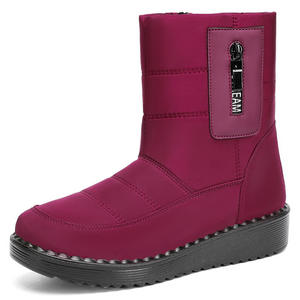 Bottes de neige imperméables pour femmes, nouvelle collection, plateforme, chaudes, à talons épais avec fourrure, pointures 36-41, vente en gros - Product Image 4