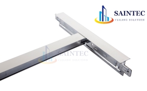Sistema de Rejilla para Techo Falso de Acero Galvanizado T24 Moderno e Ignífugo, Accesorios de Alta Resistencia, Rejilla en T Saintec - Product Image 4