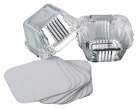Durable Customizable Food Grade Aluminum Foil Containers Foil Lid Eco Friendly Heat Resistant Packaging for Takeaway Wholesale