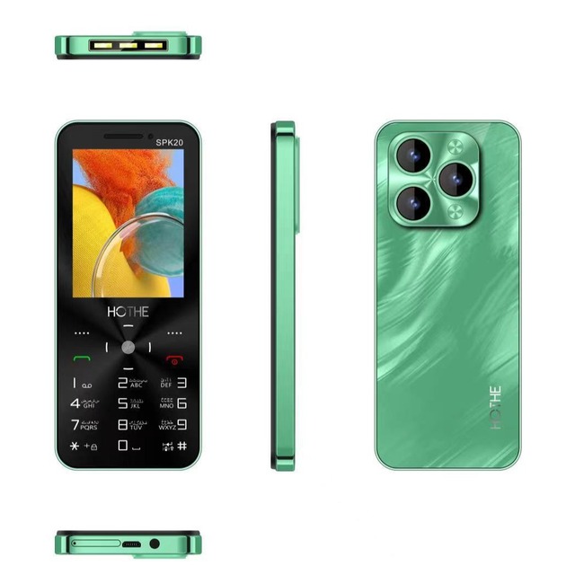 I16 Pro Mini Flip Feature Phone 2G GSM Dual SIM Clear Screen Speed Dial Video Player Magic Voice 3.5mm Jack FM