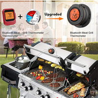 Thermomètre numérique pour viande avec écran LED, étanche IP54, contrôle intelligent par application et alarme de température pour camping, barbecue, OEM/ODM