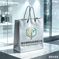 Sacs en papier personnalisés avec logo, service complet direct usine, sacs d'emballage pour vêtements, sacs de courses, sacs classiques de luxe argentés