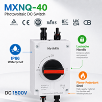 Interrupteur photovoltaïque DC-PV2 MXNQ-40 1500V 32A IP66 2P 4P, interrupteur de déconnexion solaire certifié CE