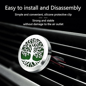 Colore oro deodorante per auto diffusore Clip olio essenziale Aroma profumo medaglione diffusore per auto clip di sfiato deodorante per auto come <span class=keywords><strong>regalo</strong></span> - Product Image 5