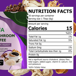 Wholesale Price Mushroom Coffee with Lions Mane <b>Supplement</b> Support Enhance Recovery Antioxidant and Creativity Coffee - Product Image 2