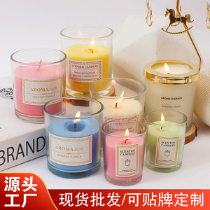 Longfine Scented Candles Cylinder Minimalist Home Fragrance Solid Essential Oil Smokeless - Product Image 5