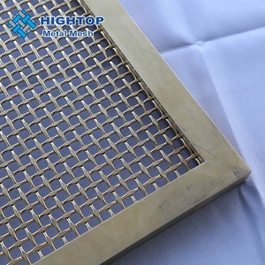 Hightop Mill Kết Thúc Trang Trí Kiến Trúc 304 316 <span class=keywords><strong>SS</strong></span> Vòng Dây Lưới Kim Loại Crimped Dệt Lưới Cho Nhà Bếp Cửa - Product Image 5