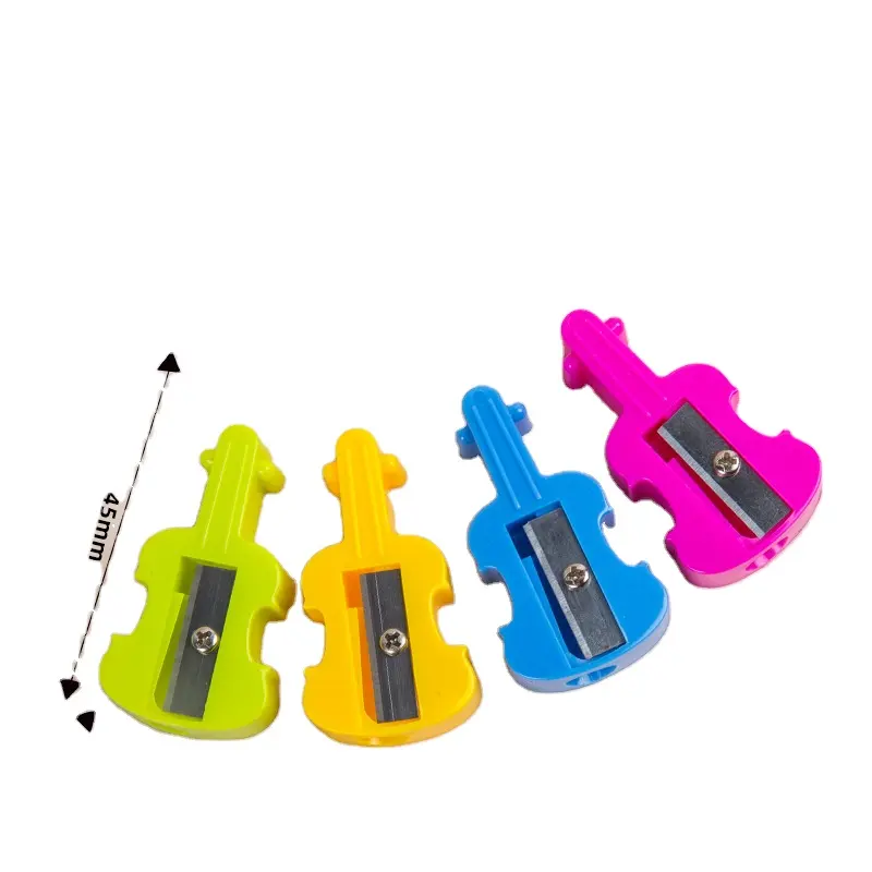 Mini apontador de lápis de plástico multicolorido, uma variedade de formatos para crianças
