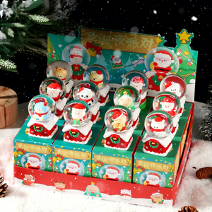 Christmas Gift Set Luminous Glowing Resin Crystal Ball <b>Train</b> for Snowman Ornament Holiday Decorations - Product Image 5