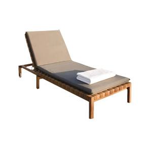 Lit de repos en teck pour piscine et terrasse, chaise longue en bois massif, <span class=keywords><strong>canapé</strong></span>-lit de designer pour plage, jardin, hôtel, imperméable et résistant aux UV - Product Image 5
