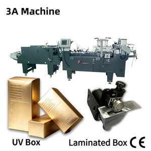 Máquina Plegadora y Encoladora Automática de Cajas Pequeñas, 500 Unidades, con Control PLC, Accionamiento Eléctrico, Plegado en Línea Recta, para Madera y Plástico - Product Image 1