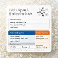 Granulés PA6 Nylon 6, Pellets de Polyamide de Qualité pour Moulage par Injection, pour l'Ingénierie Générale et les Pièces Automobiles