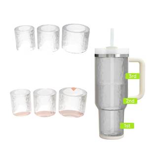 100% Non-Toxic Eco-Friendly Reusable Silicone Large Round Hollow Cylinder Cubes Ice Cream Maker Tray Mold for Cup <b>Accessory</b> - Product Image 1