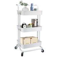 3 niveaux bureau cuisine chambre jardin salle de bain métal roulant Organisation stockage utilitaire plateau chariot chariot